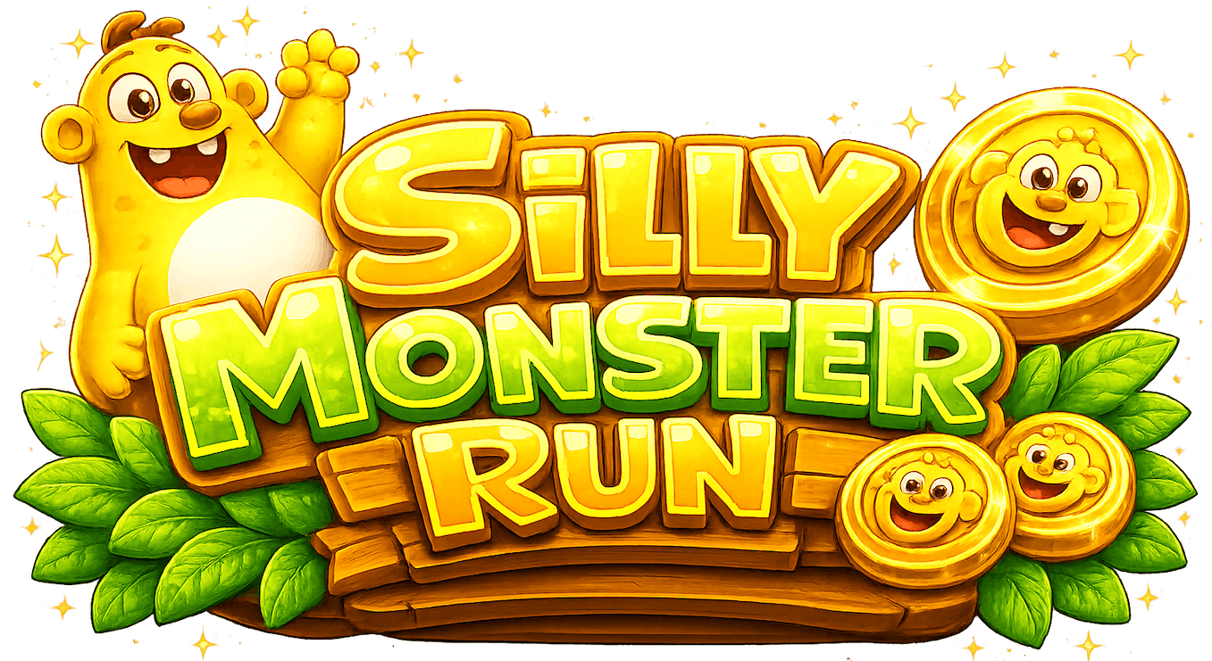 Silly Monster Run game banner